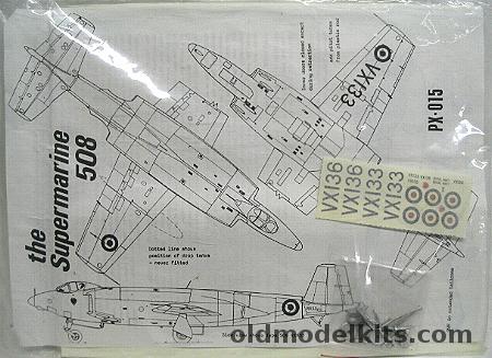 Maintrack 1/72 Supermarine 508, PX-015 plastic model kit